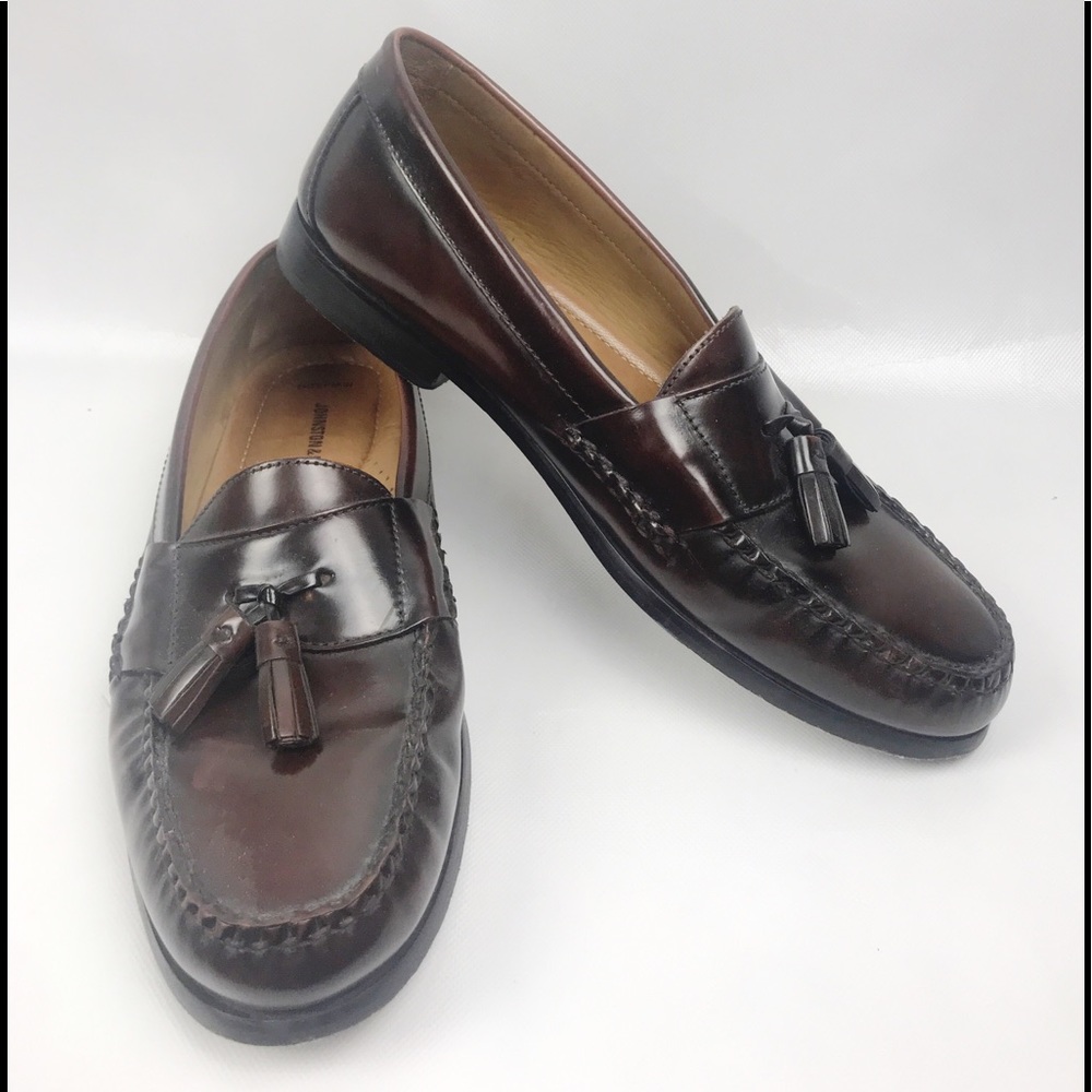 Johnston & Murphy Leather Slip on Loafers Sz 11 M